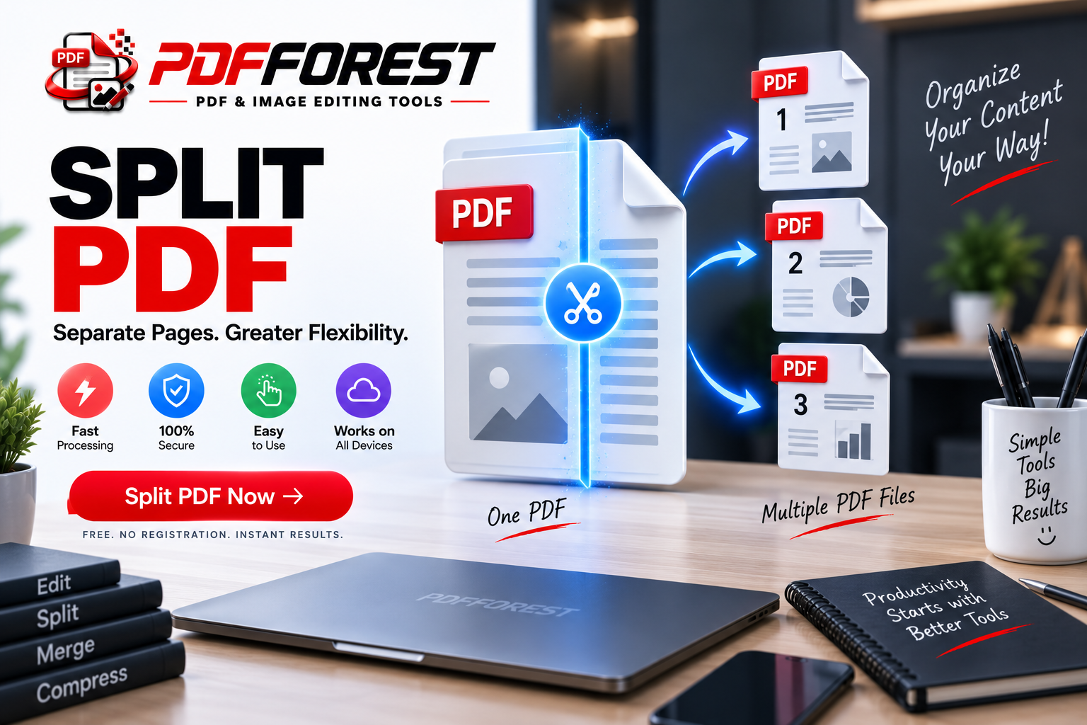 How to Split PDF Files Online Free